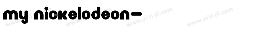 my nickelodeon字体转换